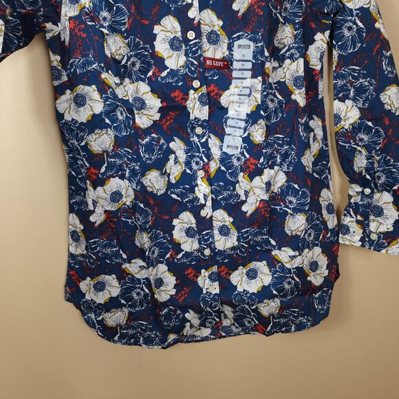 Duluth Wrinklefighter Tunic in Navy Sun Floral Size XS - Picture 3 of 9